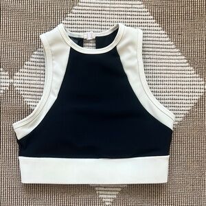 Black and White Women's Crop Top